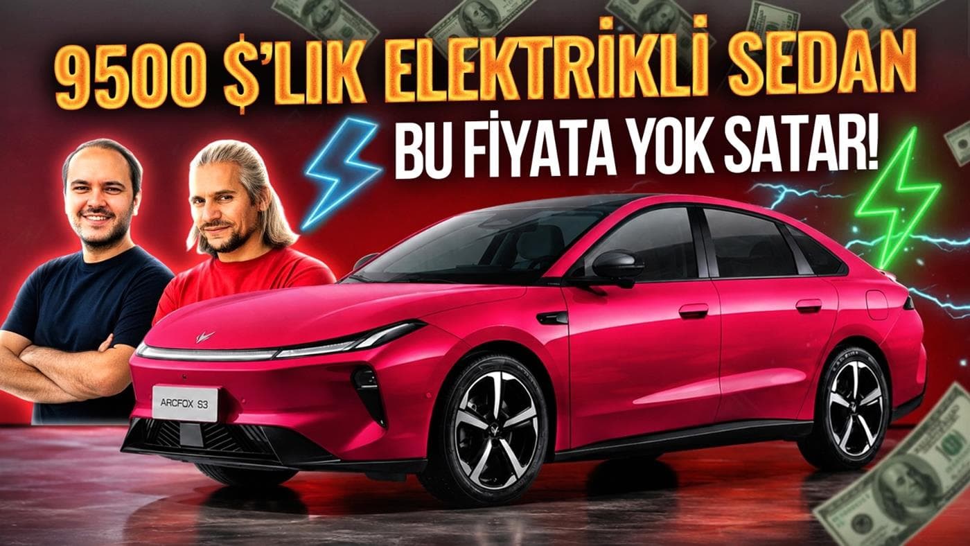 Arcfox S3: 9500 Dolara Dev Elektrikli Sedan ve Batarya Abonelik Sistemi