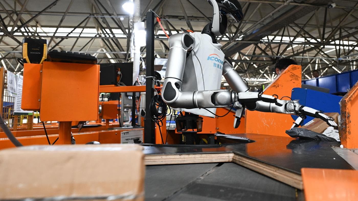 China Deploys Humanoid Robots at Major Postal Center to Sort 1,200 Parcels Per Hour