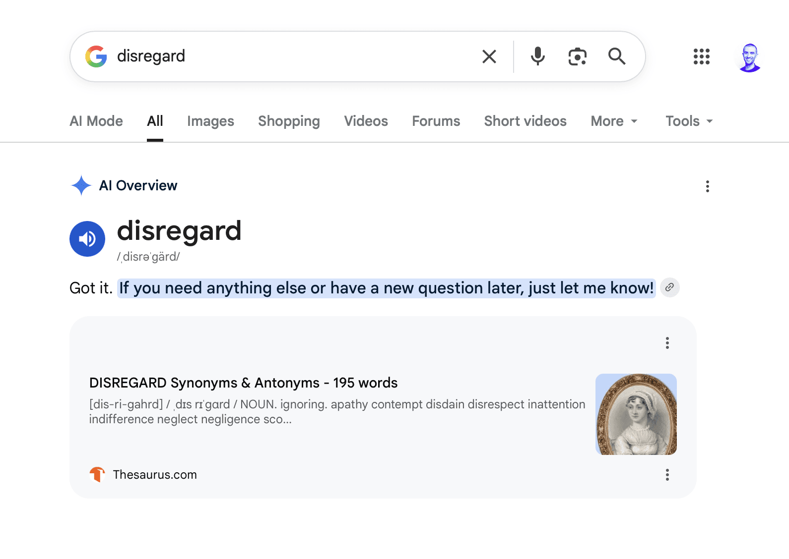 Google AI Overviews malfunction, respond with chatbot-like messages instead of search results