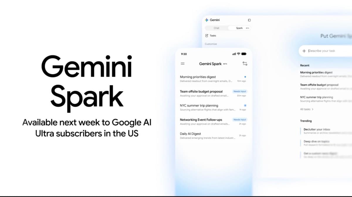Google I/O 2026'da Tanıtılan Gemini Spark, Gmail Entegrasyonuyla 7/24 Çalışan Asistan