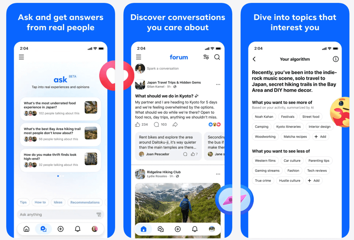 Meta Quietly Launches Forum, a Reddit-Like Discussion App