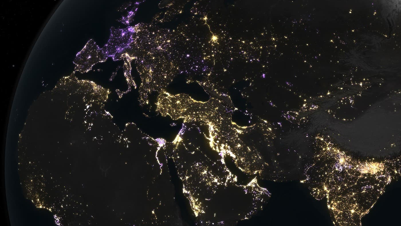 NASA uydu verileri 2014-2022 arasında Dünya'nın gece ışıklarındaki büyük değişimi gözler önüne serdi