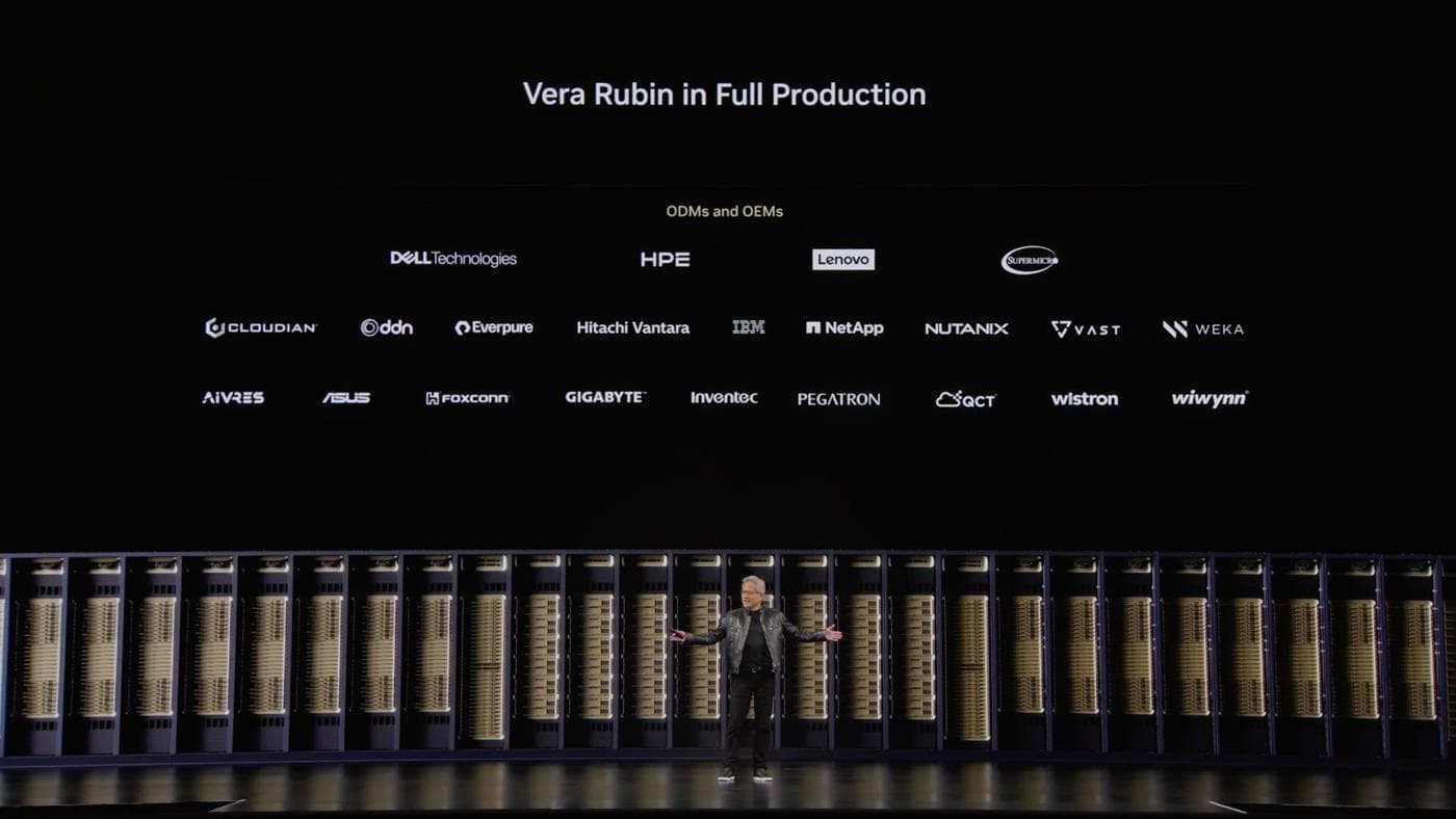 Nvidia Begins Full Production of Vera Rubin Platform for Next-Gen AI Factories