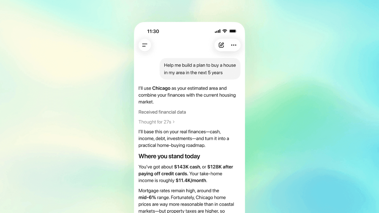 OpenAI, ChatGPT'ye Banka Hesabı Bağlama Özelliği Sunan Kişisel Finans Araçlarını Kullanıma Açtı