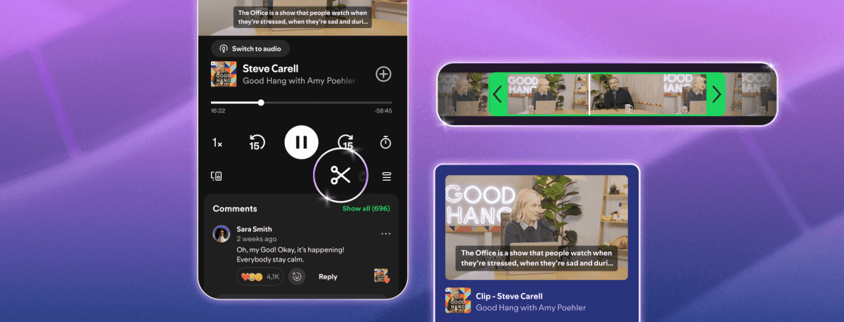 Spotify, Podcastlerden Anlık Kesitler Almayı Sağlayan Yeni Özelliğini Kullanıma Sundu