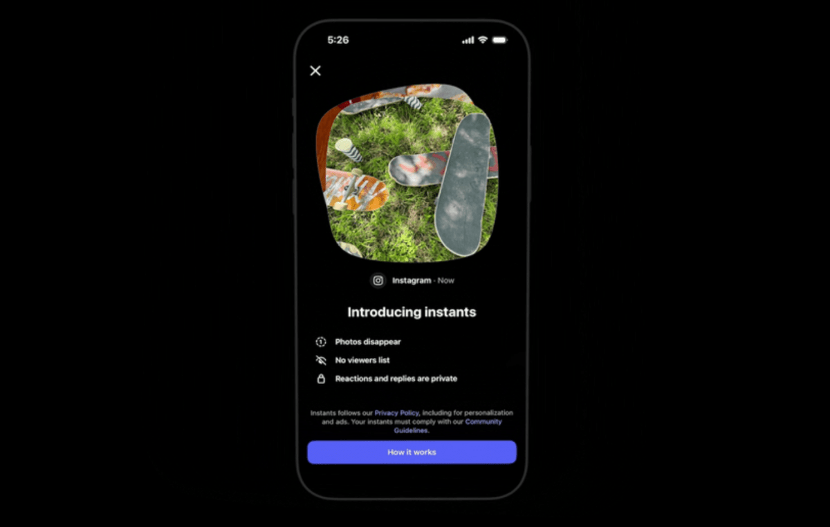 Instagram'dan 'Instants': Snapchat ve BeReal Karışımı Yeni Özellik